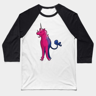 Bisexual Unicorn Pride Baseball T-Shirt